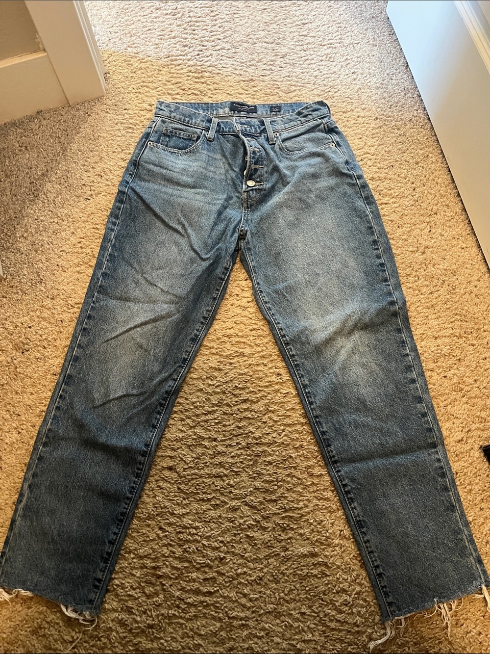 Women’s Classic Straight-Leg Jeans in Washed Blue